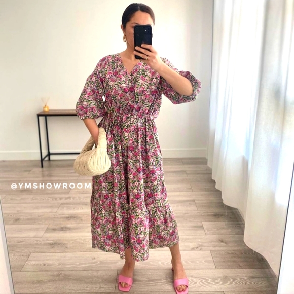 #121 Mango Cotton midi dress - Picture 2 of 6